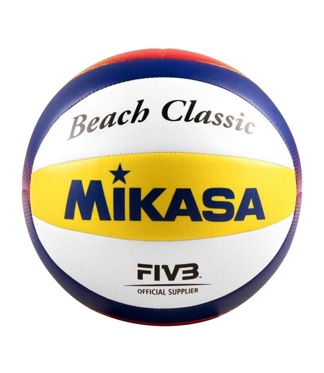 Ballon De Volley-ball Beach Classic Taille 5 Blanc Bleu Jaune Mikasa-1