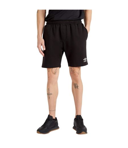 Umbro Mens Team Sweat Shorts (Black/White)