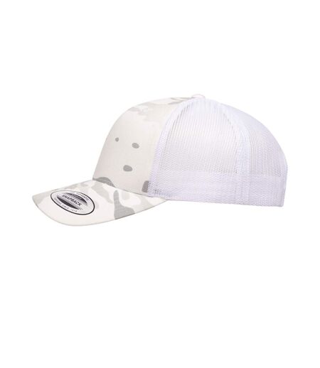 Casquette trucker flexfit multicam blanc cassé Yupoong