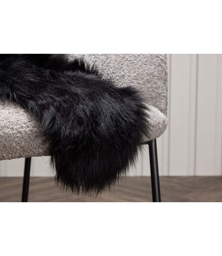 Tapis Imitation Fourrure Katy 60x90cm Noir