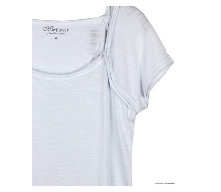 Tee-shirt MAYFLOWER VF023L en coton flammé : le basique chic et ultra-confort