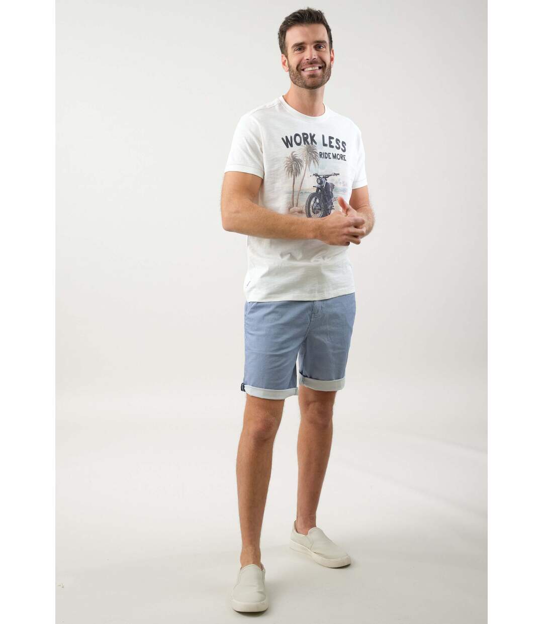 T-shirt casual pour homme WORKLESS-2