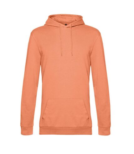 Sweat à capuche homme orange melon B&C