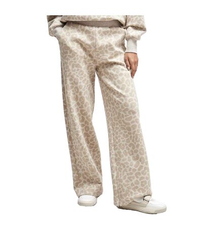 Pantalon De Survêtement Naomi À Imprimé Léopard Femmes/dames Beige Boss