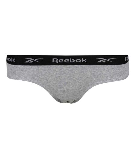 Lot De 3  Culottes Motif/style Logo Carina Femme Noir Blanc Gris Reebok