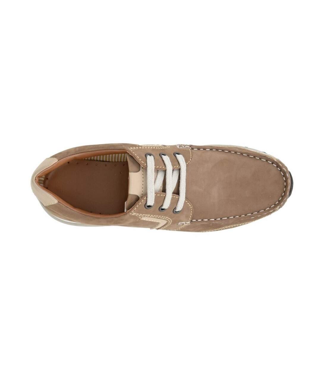 Mens Nubuck Superlight Casual Shoes Beige Roamers-2
