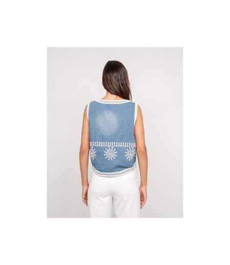 Veste sans manches jeans UTESS - Dona X Lisa