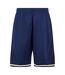 Short Motif/style À Rayures Homme Bleu Foncé Noir Blanc Urban Classics-1