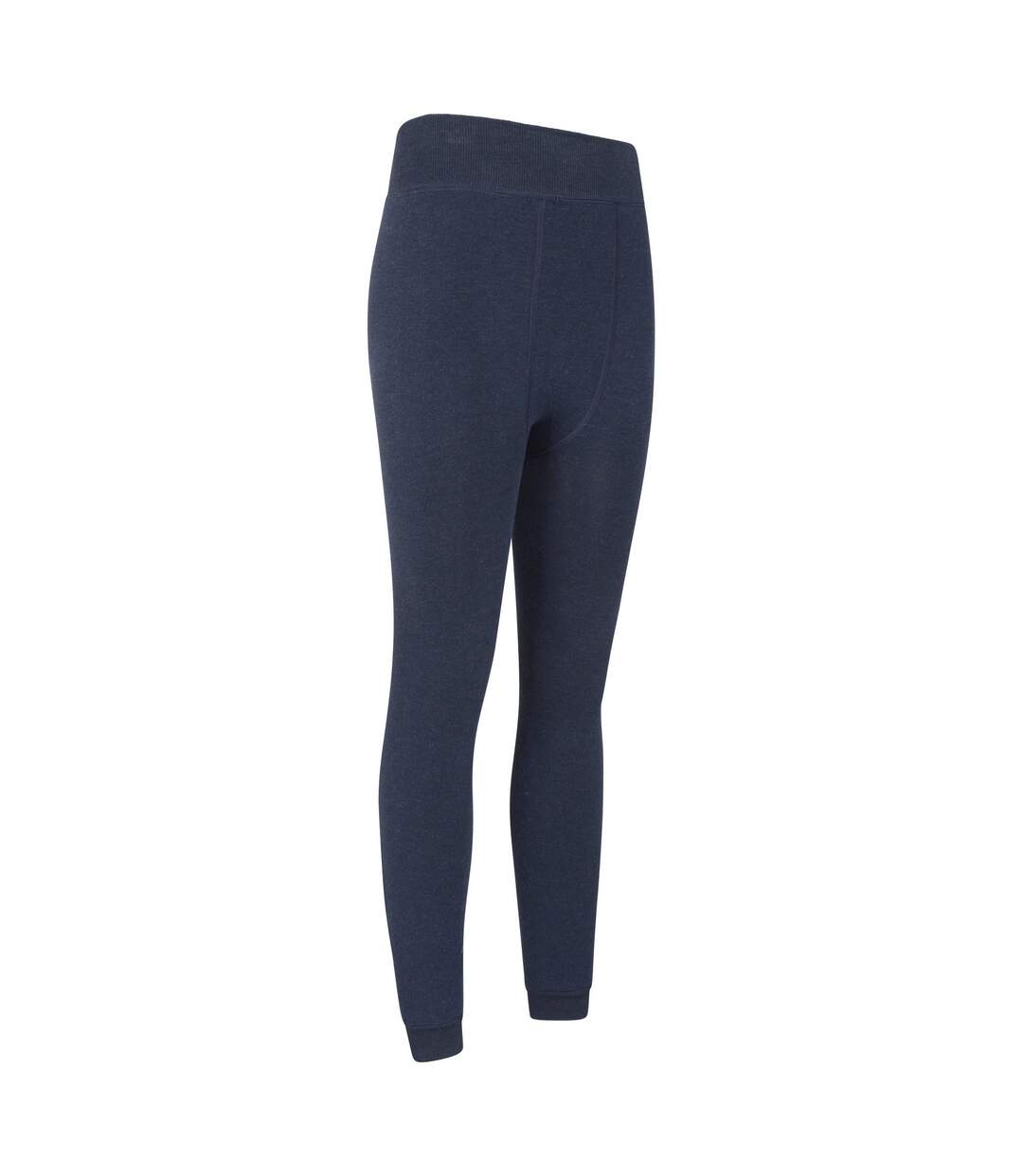 Womens/ladies fluffy fleece lined thermal leggings navy Mountain Warehouse-4