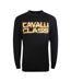 Unisex Adult Fire Logo Sweatshirt Black Cavalli Class-1