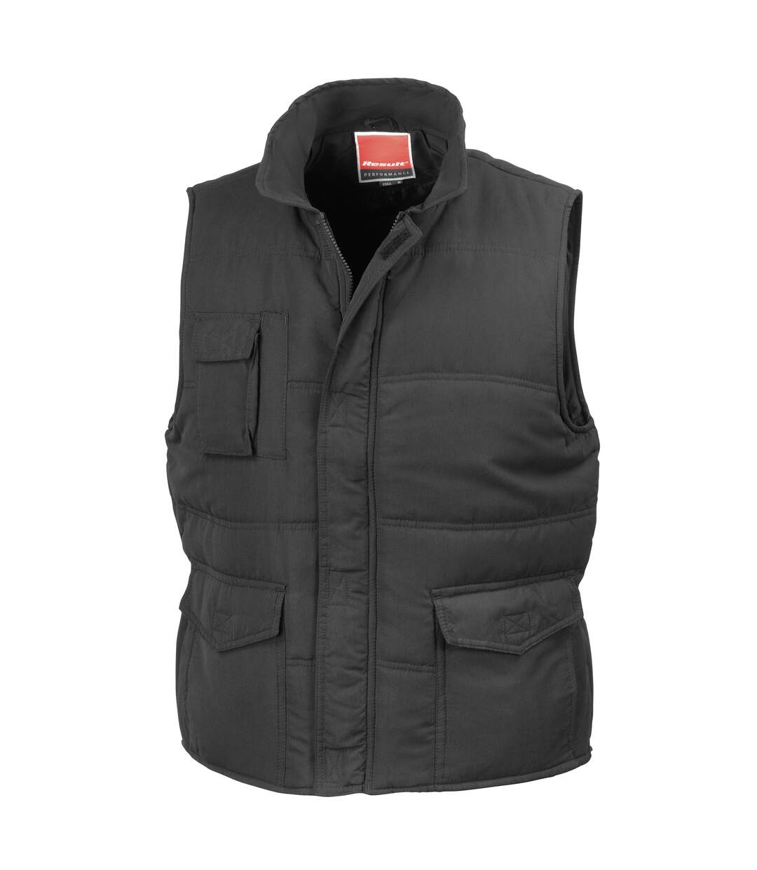 Veste Sans Manches Rembourrée Coupe-vent Homme Noir Result-2