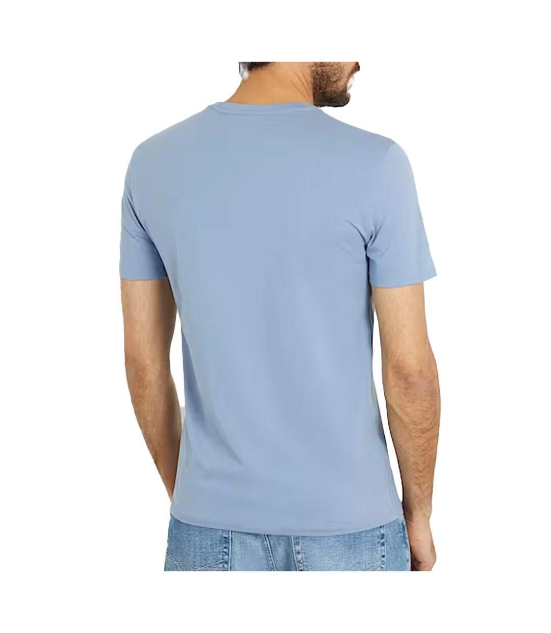 T-shirt Bleu Homme Guess Core - L