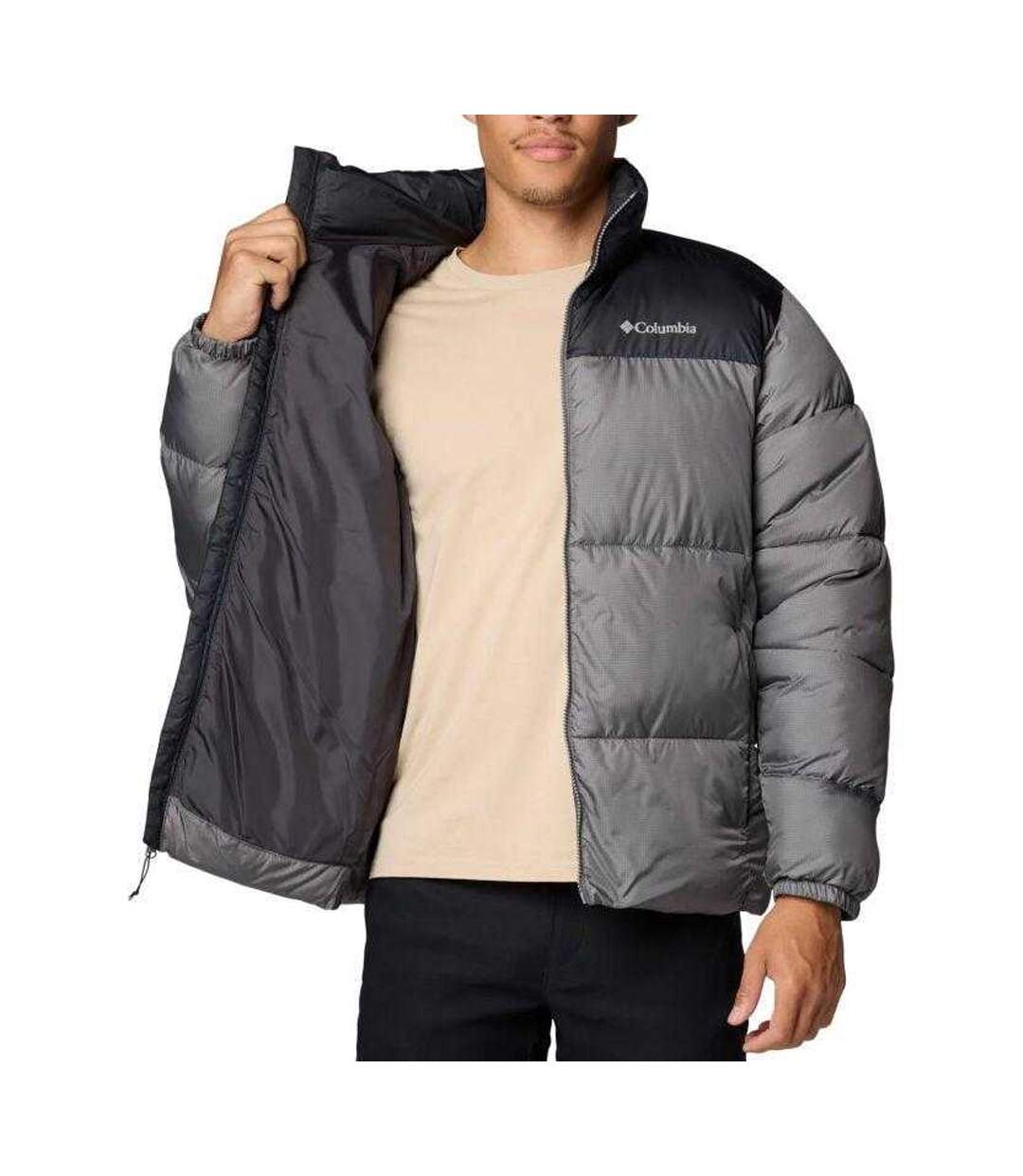 Doudoune Matelassée Puffect Homme Gris Columbia University-4
