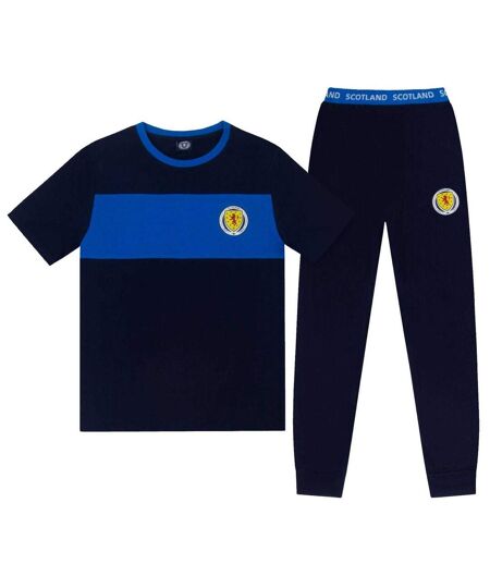 Ensemble De Pyjama Long Homme Bleu Marine Scottish FA