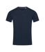 T-shit Col V Homme Bleu Stedman-2