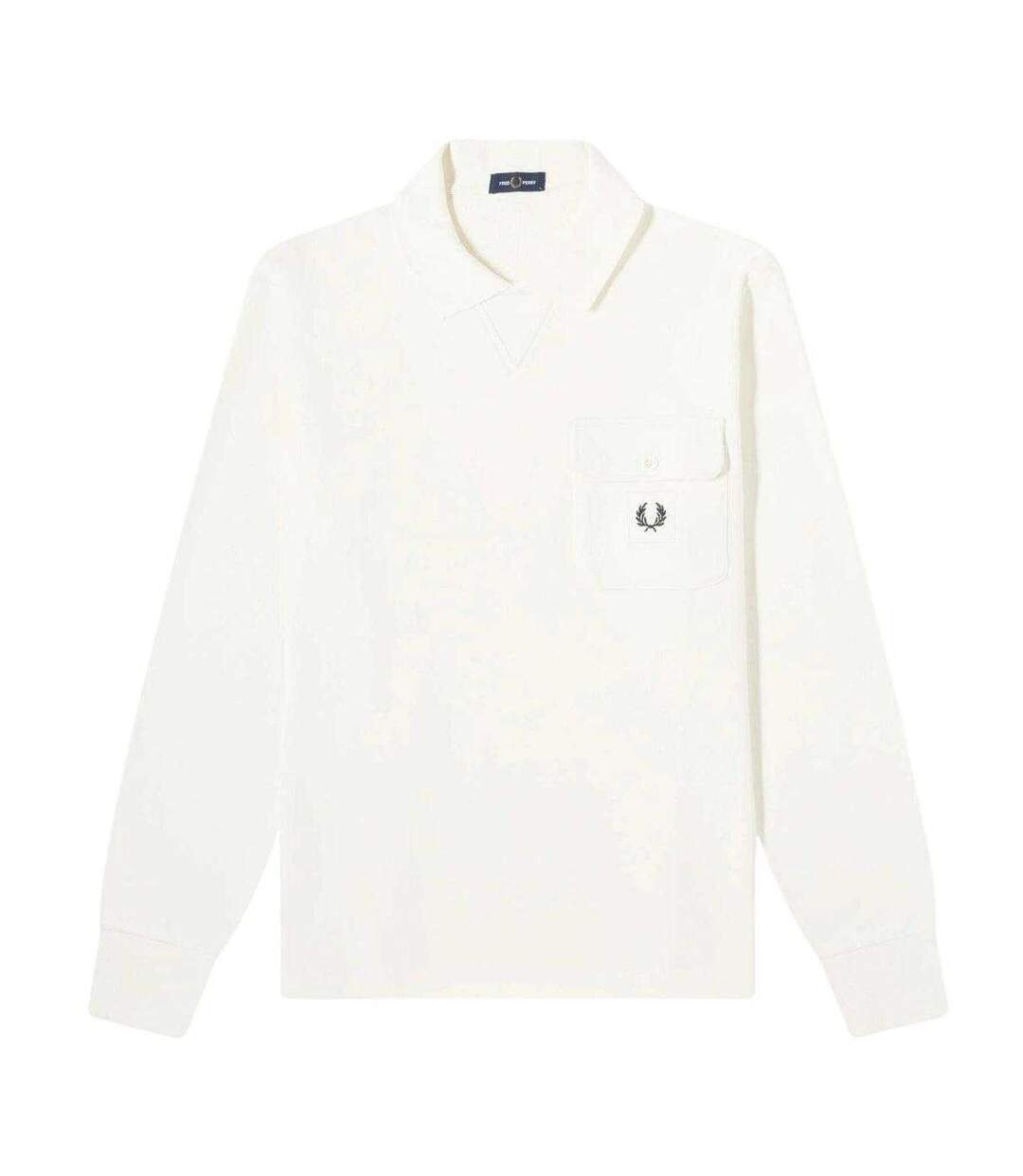 Polo Manches Longues Homme Écru Fred Perry-1