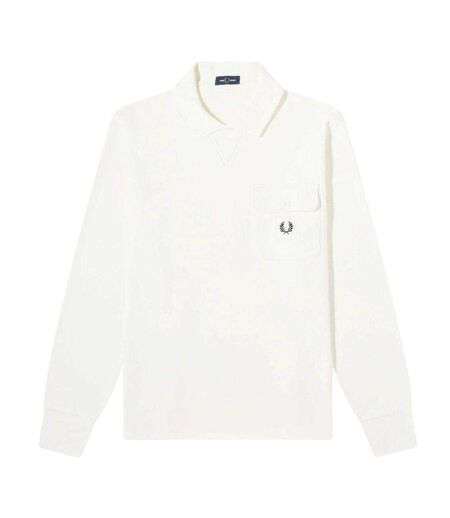 Polo Manches Longues Homme Écru Fred Perry