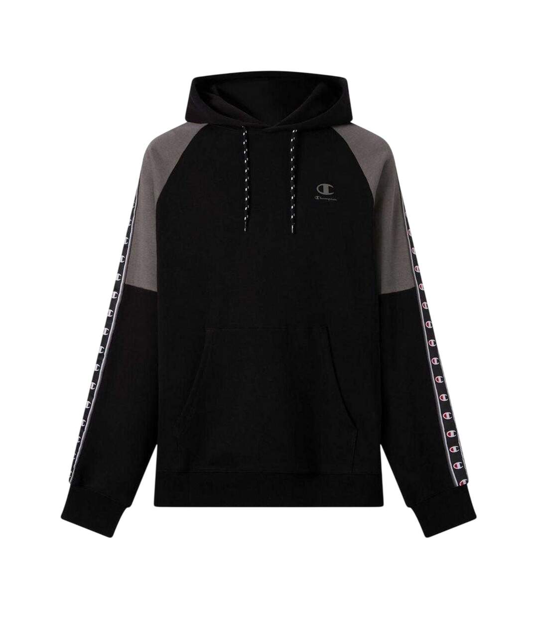 Mens Pullover Hoodie Black Champion-2