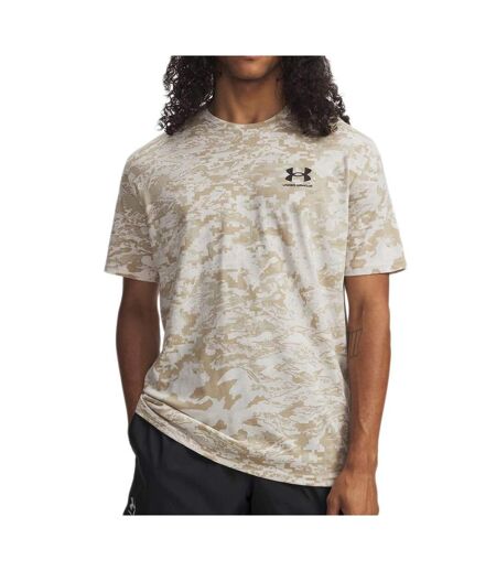 T-shirt marron/beige homme under armour camo