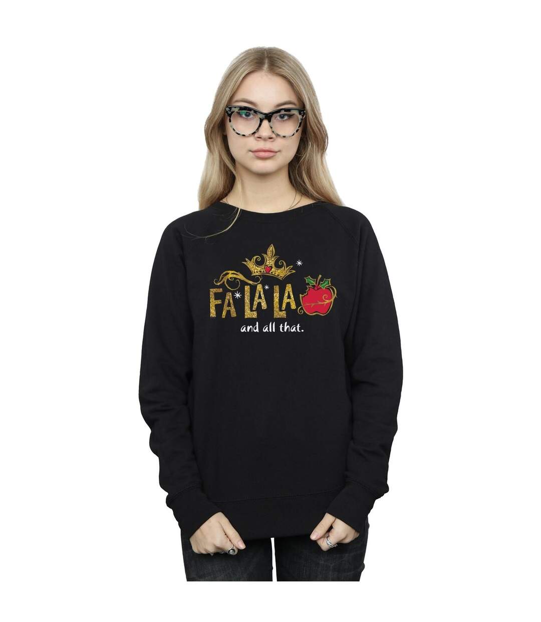 Disney Sweat-shirt Womens/Ladies Princesse Blanche-Neige FaLaLa And All That (Noir) - UTBI33077-2