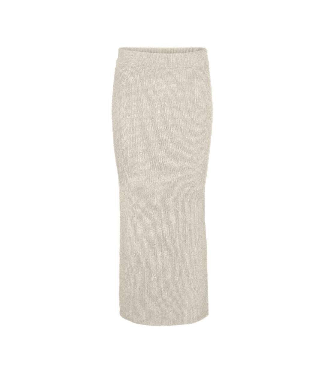 Jupe longue beige femme vero moda puff-2