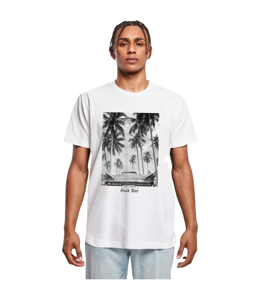 T-shirt Today Was A Good Day Homme Blanc Mister Tee-1