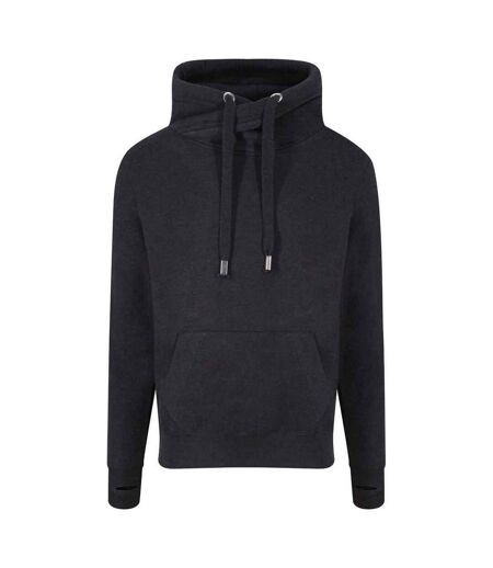 Sweat À Capuche Adulte Noir Anthracite Awdis