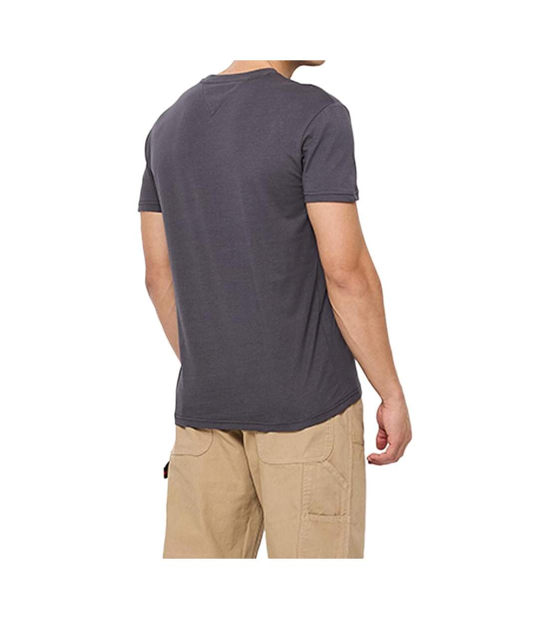 T-Shirt gris homme tommy hilfiger reg linearss-2