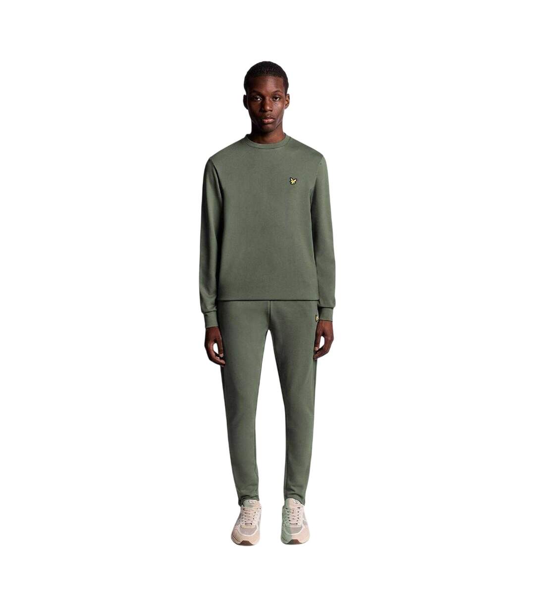 Mens Lightweight Sports Sweatshirt Green Lyle & Scott-4
