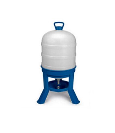 Siphon plastic drinker for poultry 40 litre white/blue Gaun