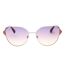 Lunettes De Soleil Motif/style Dégradé Femme Taille Unique Jaune Or Violet Clair Max & Co-1
