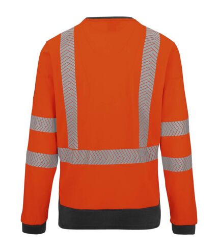 Tee-shirt de travail manches longues haute-visibilité orange fluo Würth MODYF