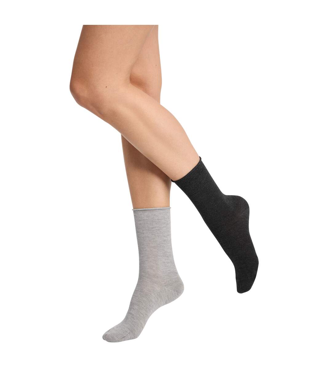 Lot de 2 Paires de Mi-Chaussettes Modal-1