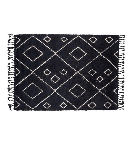 Tapis Déco en Laine David 162x230 Noir