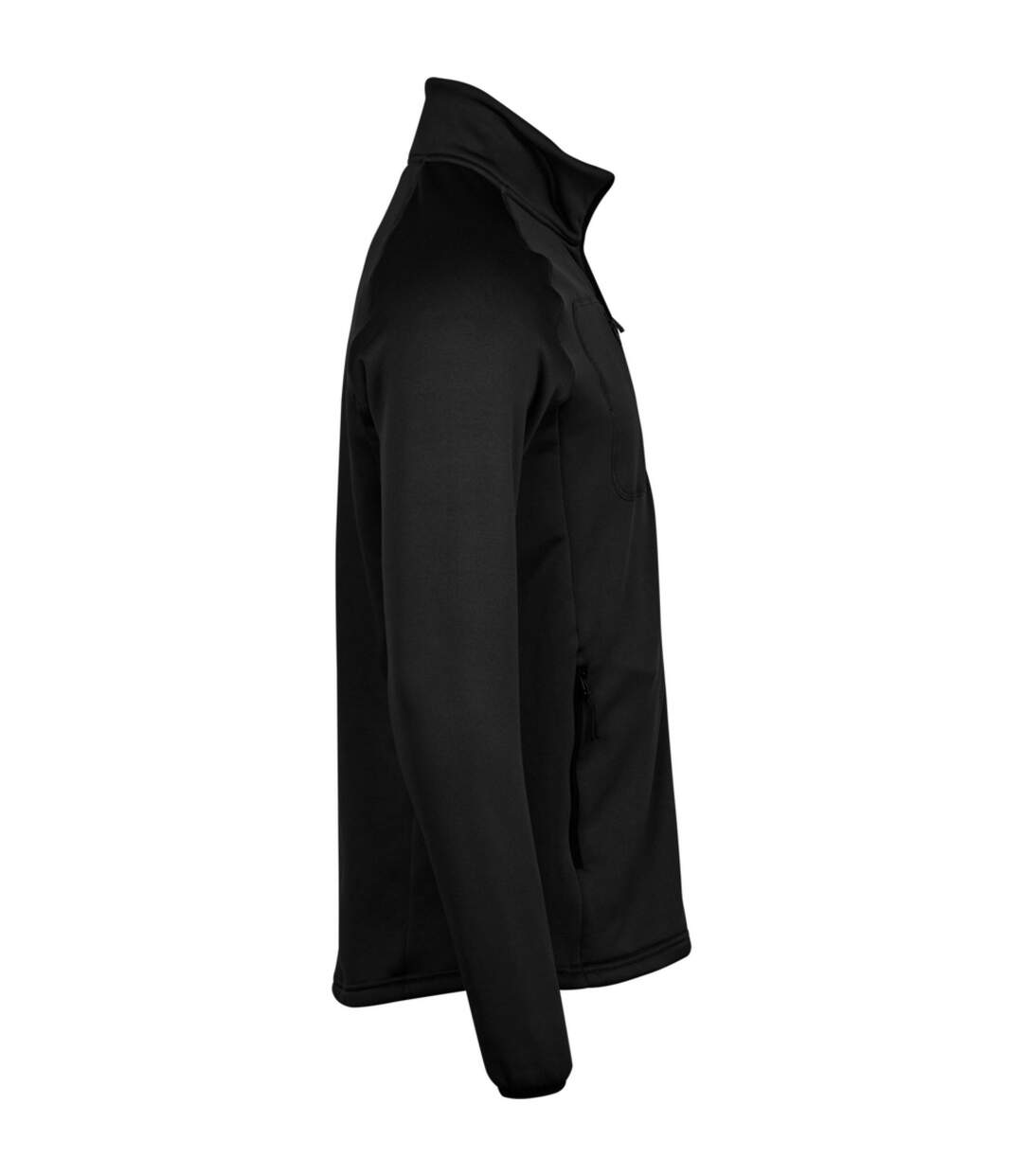 Mens stretch fleece jacket black Tee Jays