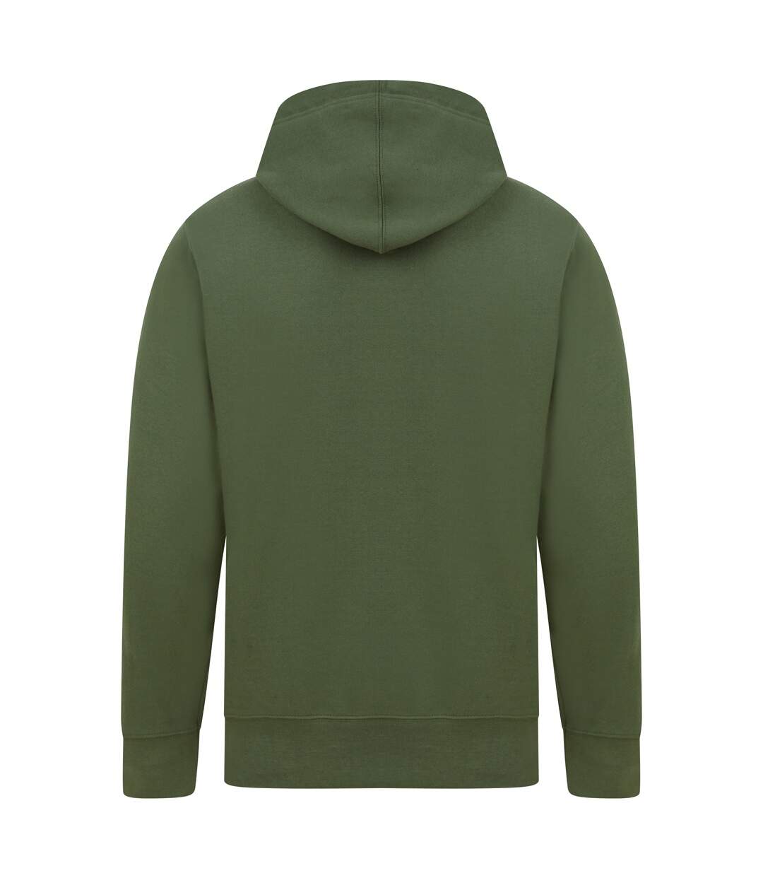 Mens ringspun cotton hoodie military green Casual Classics-2