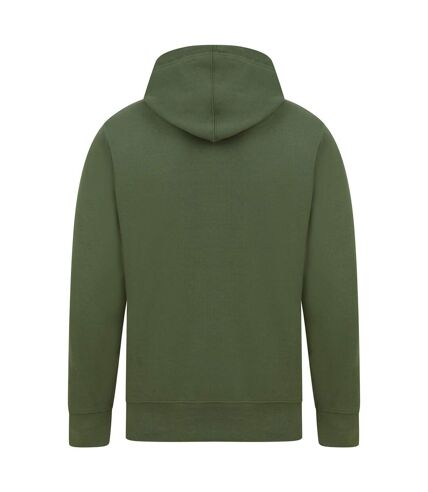 Casual Classics Sweat à capuche en coton filé pour hommes (Vert militaire) - UTAB517