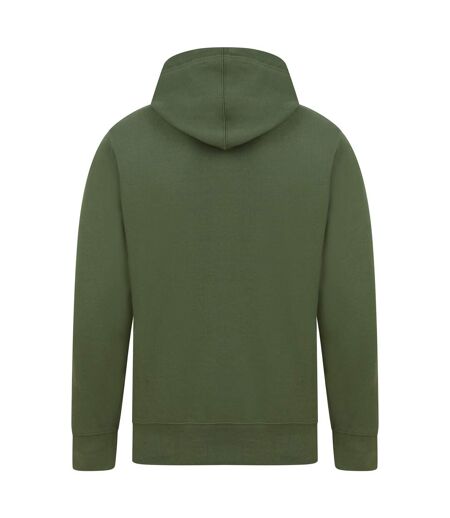 Mens ringspun cotton hoodie military green Casual Classics