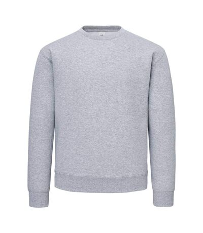 Sweat supercotton adulte gris clair chiné Fruit of the Loom