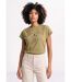 T-shirt coton encolure broderie anglaise-1