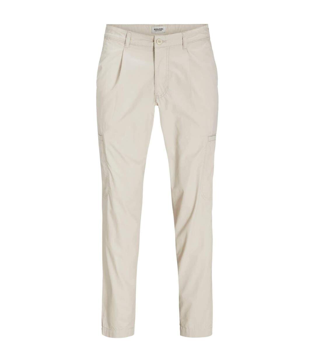 Pantalon À Poches Motif/style Uni Homme Vert Pâle Jack And Jones-1