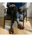 6 Paires Chaussettes Homme Coton avec Rayures-5