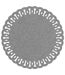 Set de Table Rond à Paillettes Guirlande 38cm Argent-1