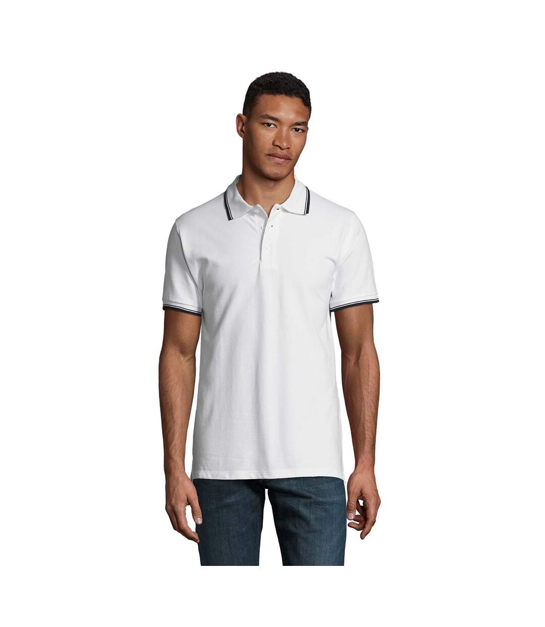 Polo Practice Homme Blanc SOLS-1