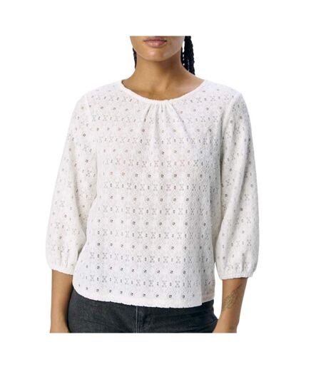 Blouse brodée blanche femme vero moda aila