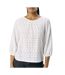 Blouse brodée blanche femme vero moda aila-1
