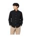 Chemise À Boutons Manches Longues Motif/style Rétro Homme Noir Farah-1