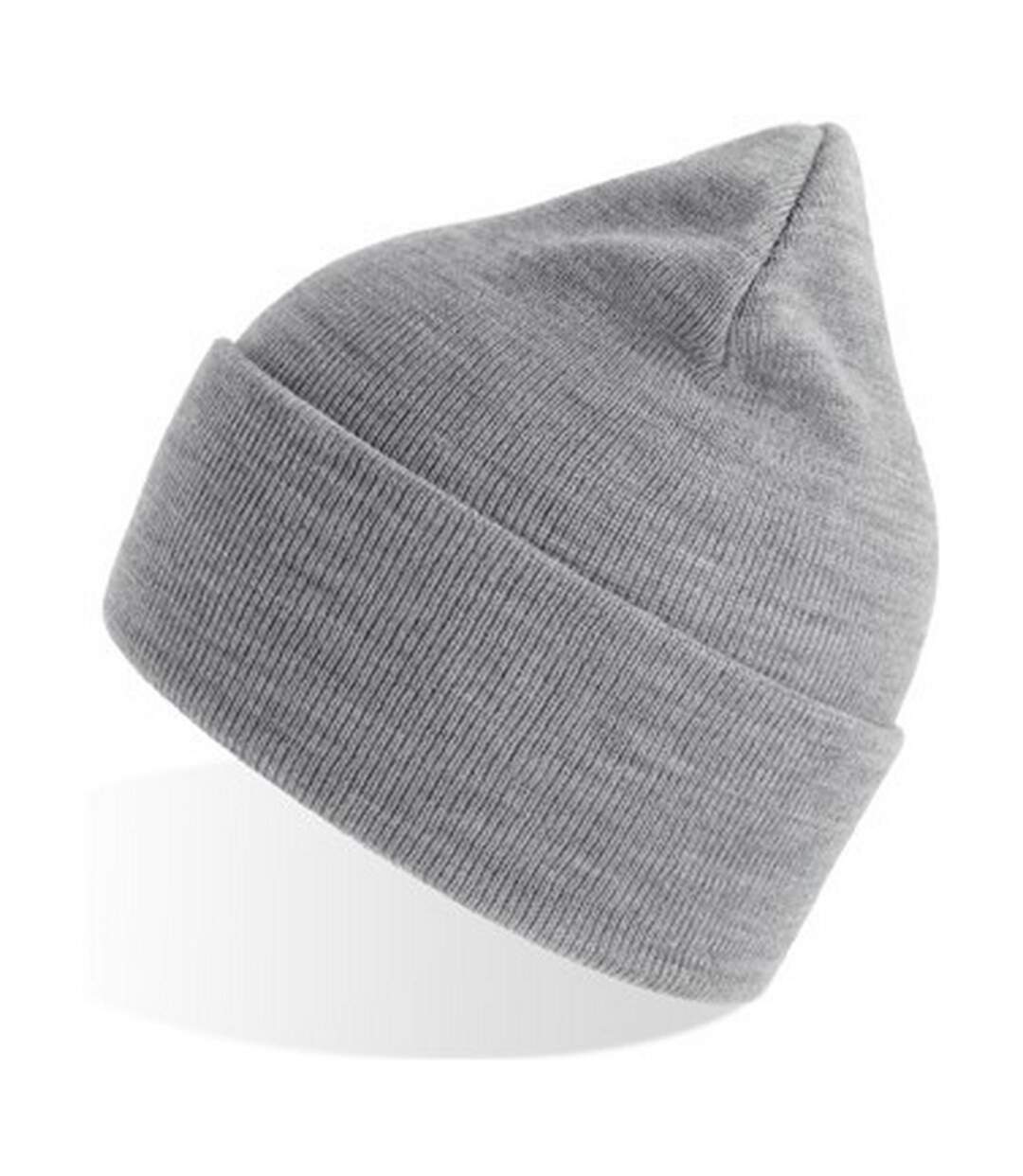 Unisex adult pure recycled beanie light grey Atlantis-3