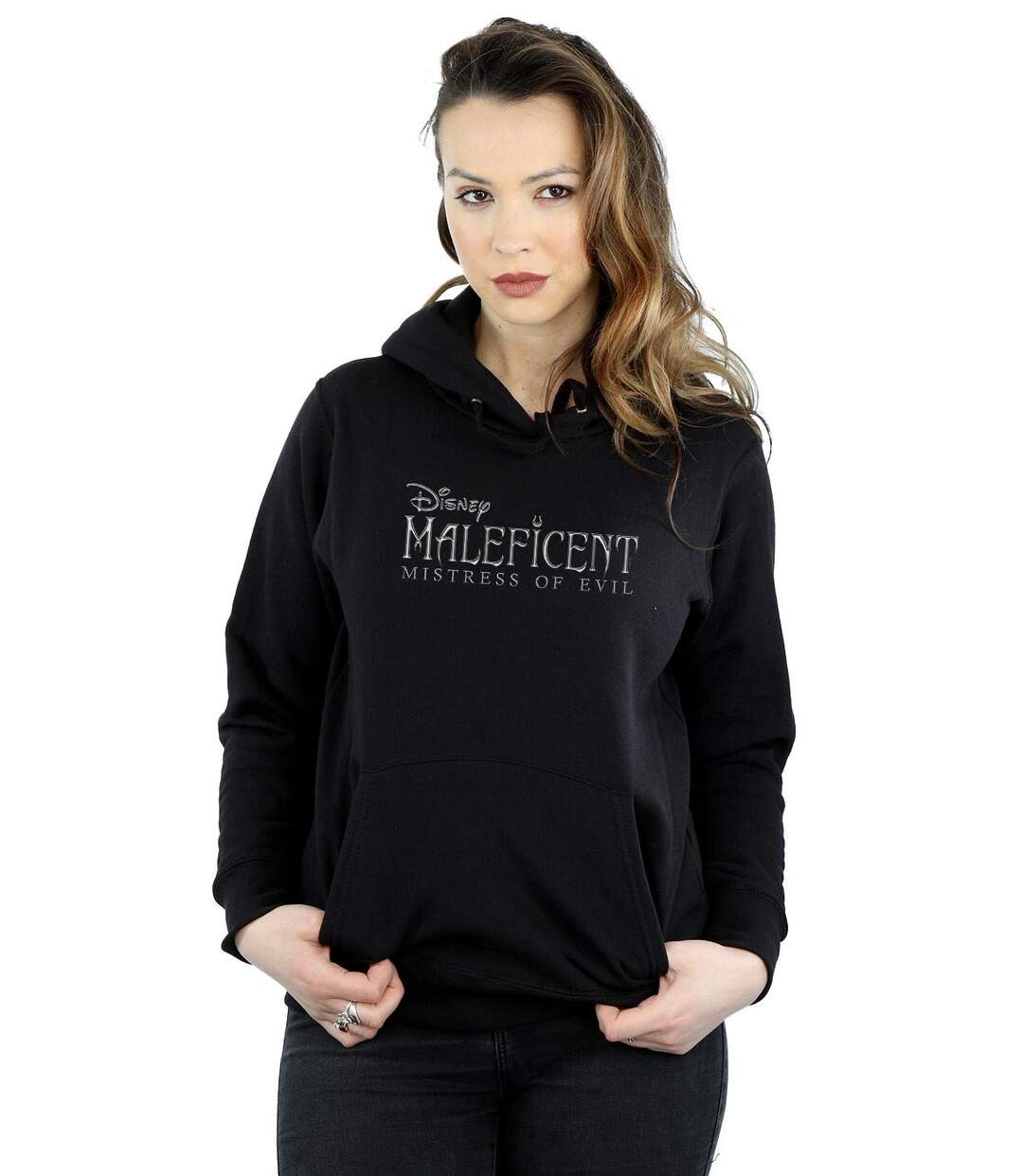 Disney - Sweat à capuche MALEFICENT MISTRESS OF EVIL LOGO - Femme (Noir) - UTBI10522-2