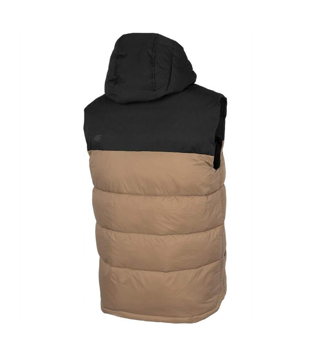 Doudoune Sans Manches Style Bloc De Couleur H4z22 Homme Noir Doré 4F-3